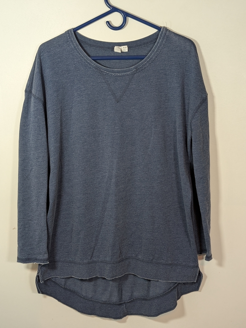 Others Follow Women's Washed Navy Long-Sleeve Pullover